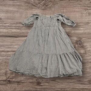 Old Navy Gingham Ruffle Off The Shoulder MIDI Dress Plus Size 1X
